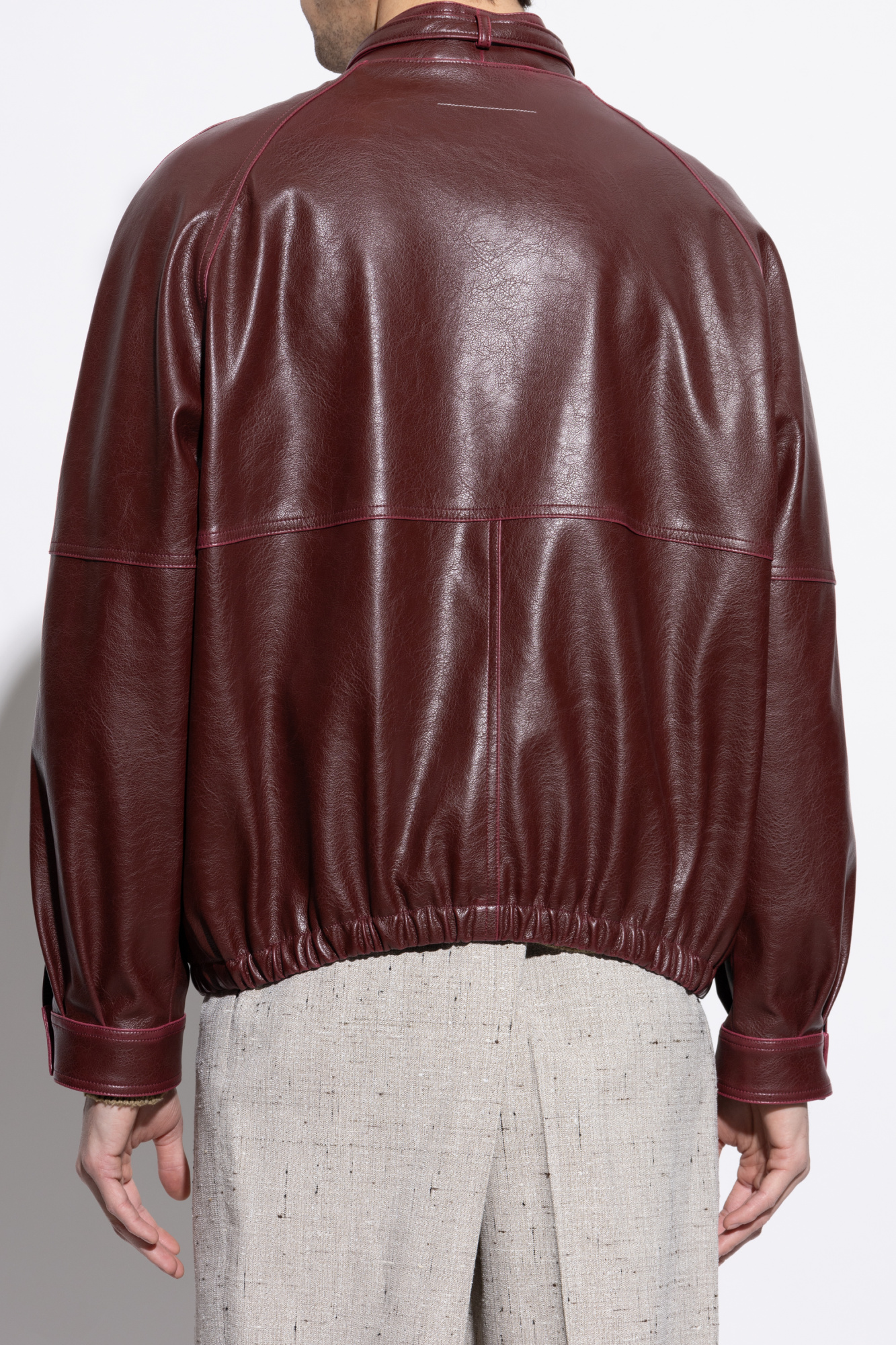 MM6 Maison Margiela Jacket made of eco leather with a stand